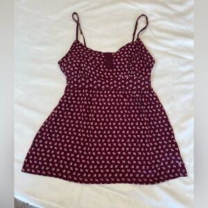 American Eagle Outfitters Maroon Top‎ Size Small